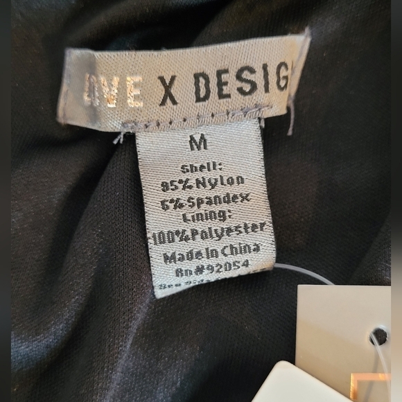 Love X Design NWT Black One-Shoulder Ruched Bodycon Dress - Size M - Picture 7 of 9